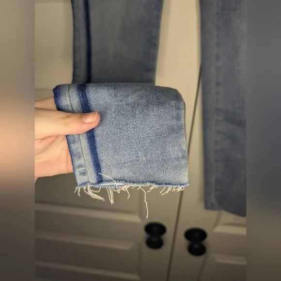 Pac Sun Womens Ankle Jegging Size 23 - 2 Blue Stripes down the side - Picture 3 of 11